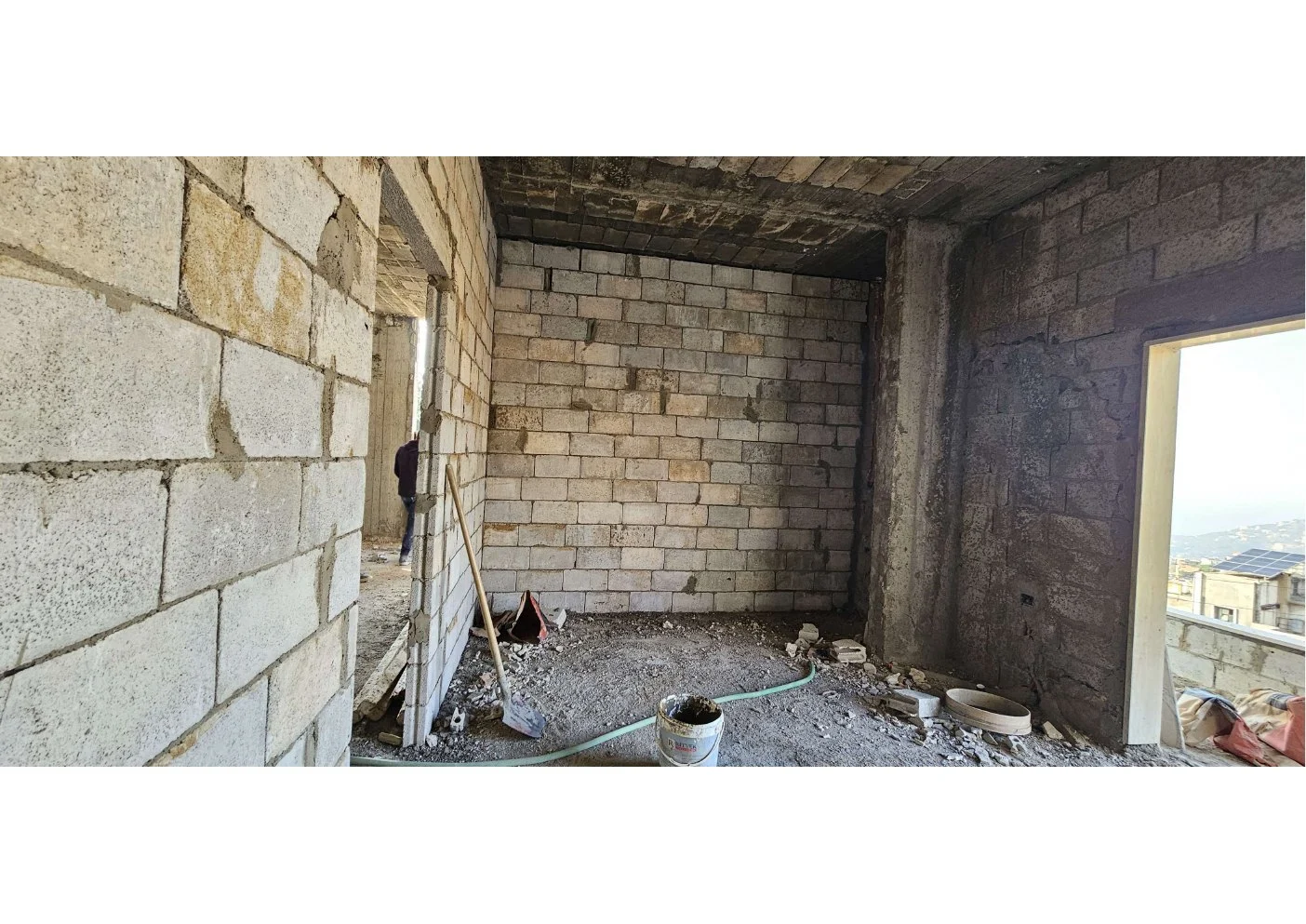 Existing workplace interior before renovation.