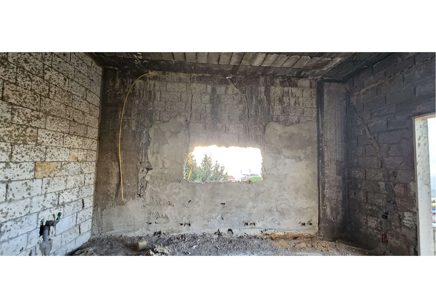 Existing workplace interior before renovation.